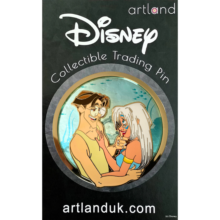 Love in Atlantis Pin on Glass