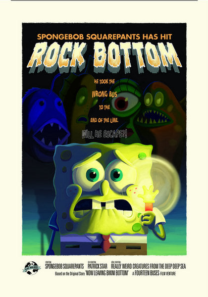 Spongebob Squarepants Has Hit Rock Bottom Art Print