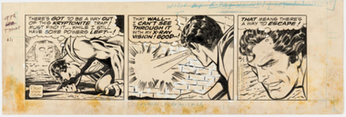 Superman Daily Comic Strip Original Art