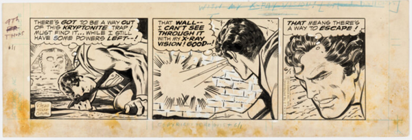 Superman Daily Comic Strip Original Art
