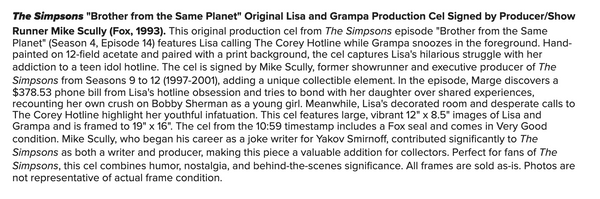 Brother From the Same Planet - Signed by Mike Scully