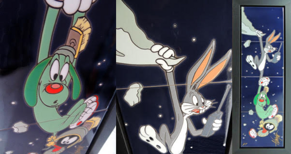 Bugs Bunny, Marvin, and K9 Framed Tiles