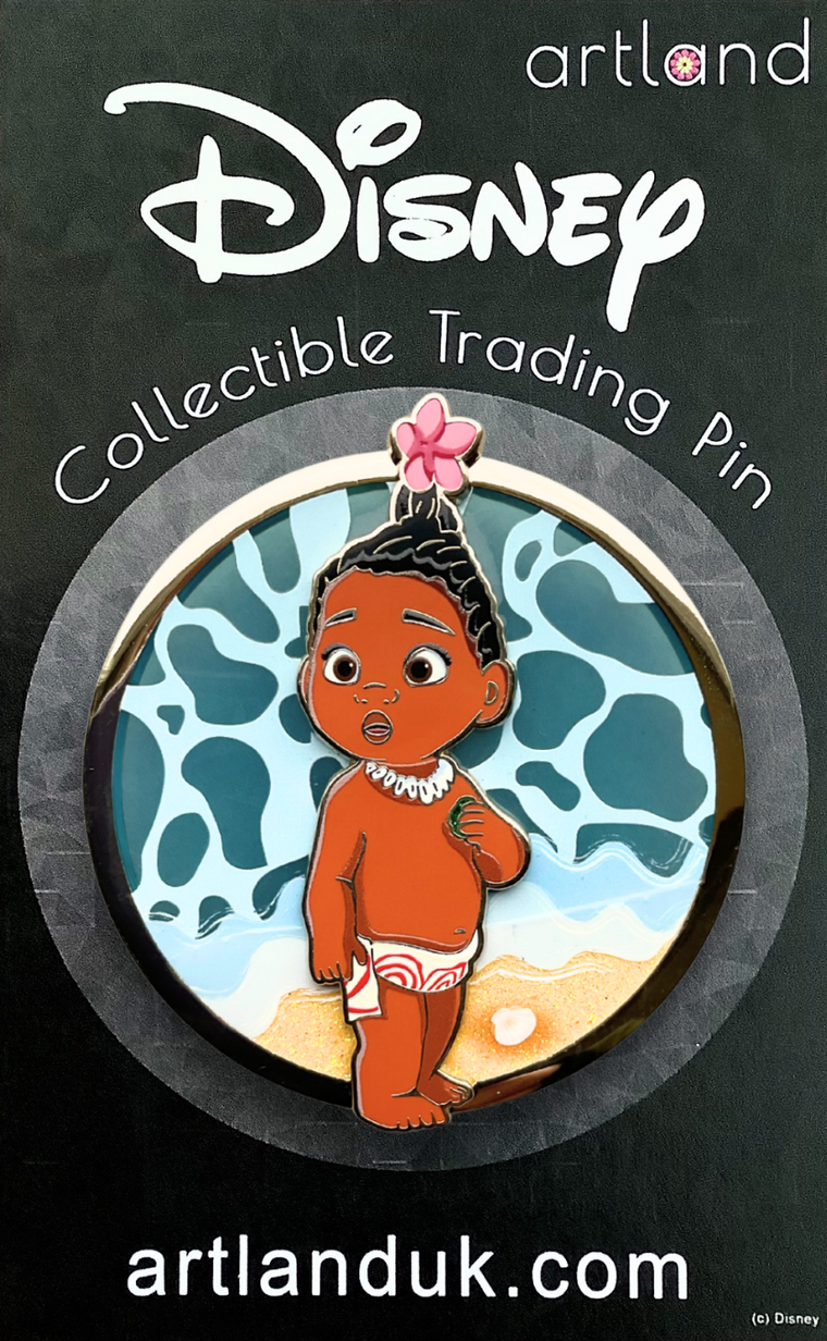 Baby Moana Pin on Glass Baby Moana Pin on Glass