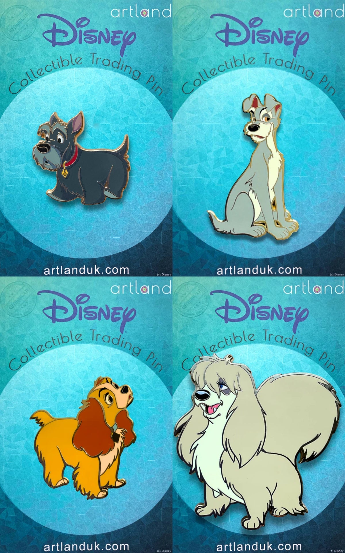 Lady & The Tramp Set of 4