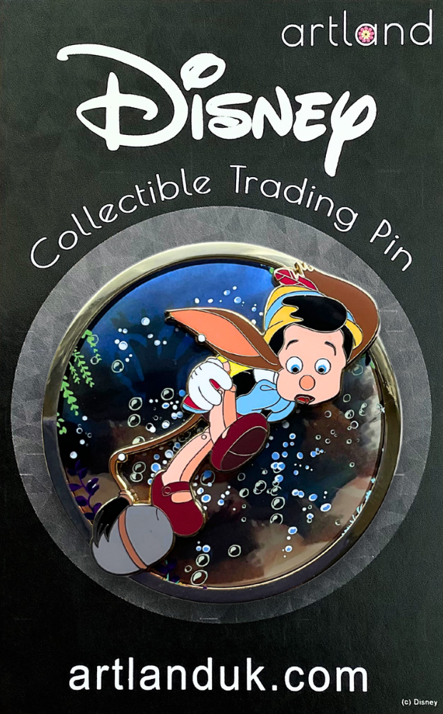 Pinocchio Pin on Glass