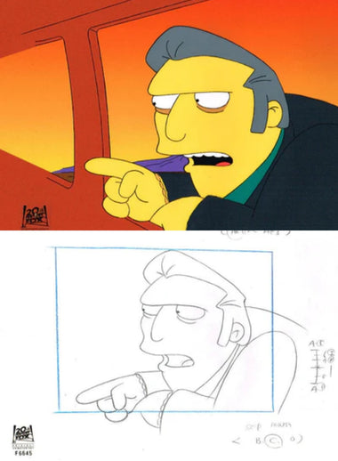 The Twisted World of Marge Simpson - Cel & Drawing Bundle