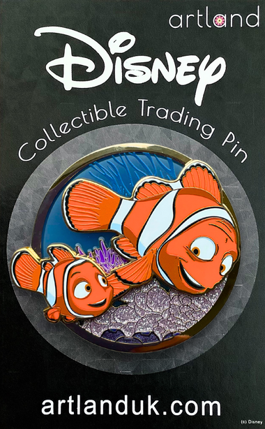 Marlin & Nemo Pin on Glass