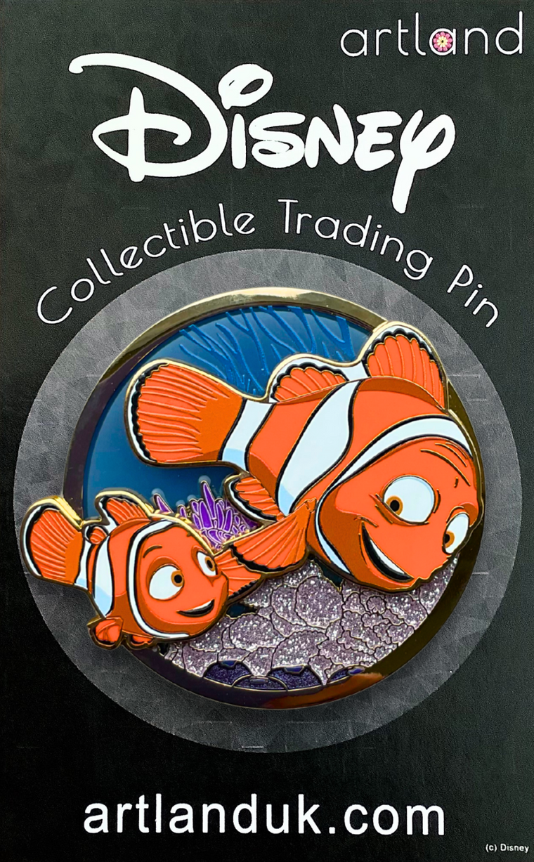 Marlin & Nemo Pin on Glass Marlin & Nemo Pin on Glass