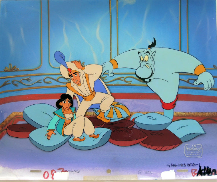 Princess Jasmine production cel from Disney's Aladdin: The Series