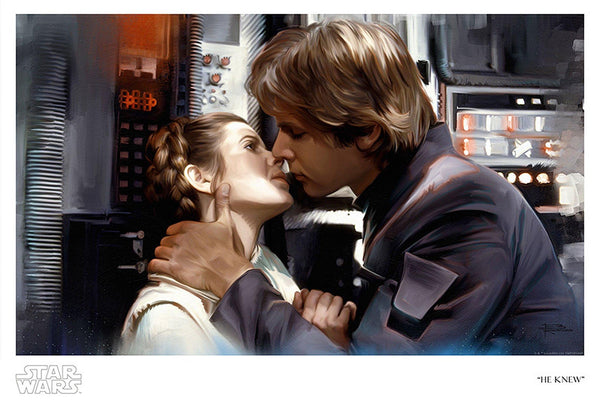Star Wars - He Knew by Brian Rood; giclee limited edition art on paper