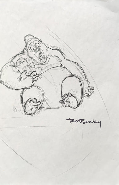 Tarzan Head Animator Signed Model Sheets