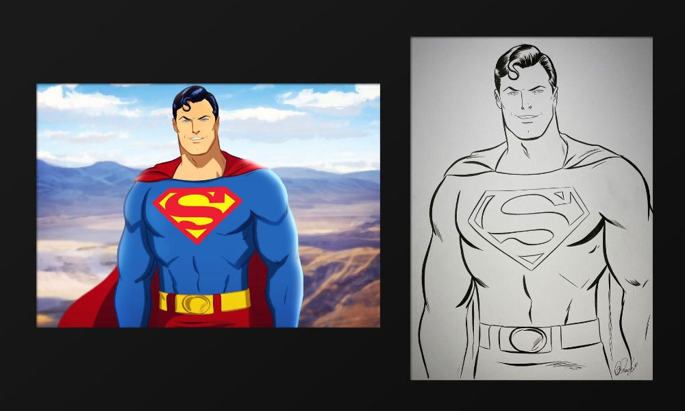 How to Draw Superman | Superman drawing, Cartoon drawings, Superman