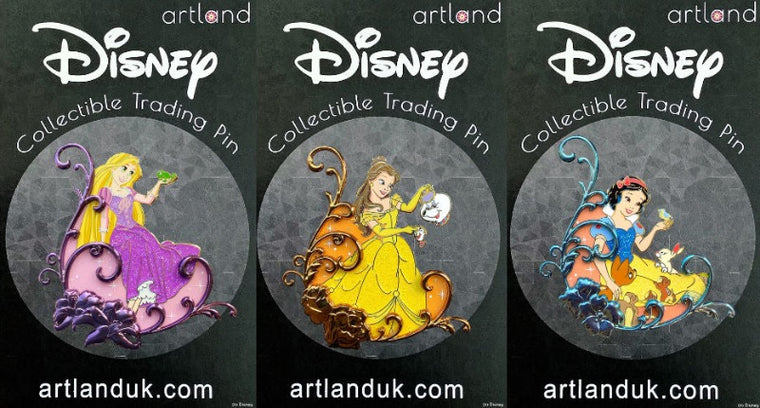 Disney Sleeping Beauty Pins Lot of Three