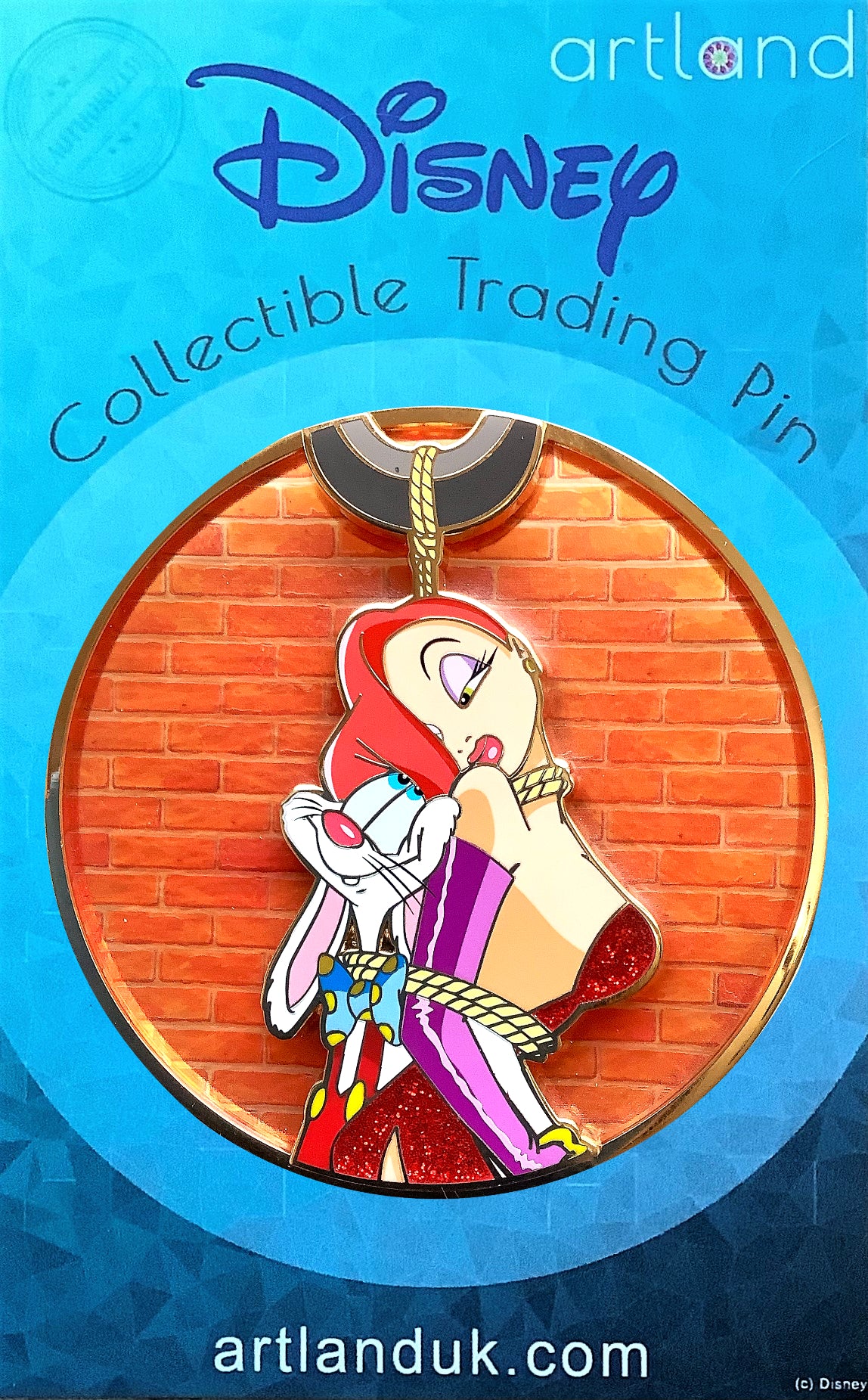 Roger & Jessica Rabbit Pin on Glass - On Alert! - Pulse Gallery