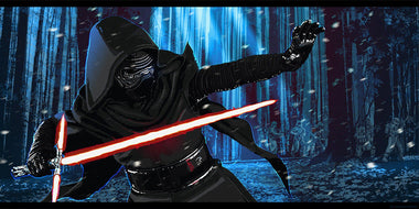 Star Wars The Force Awakens - Immune to Light by Stephen Sampson; giclee limited edition art on paper