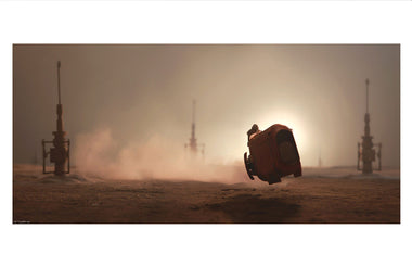 Star Wars The Force Awakens - Scavanger's Ride by Stephen Hayford; giclee art on paper