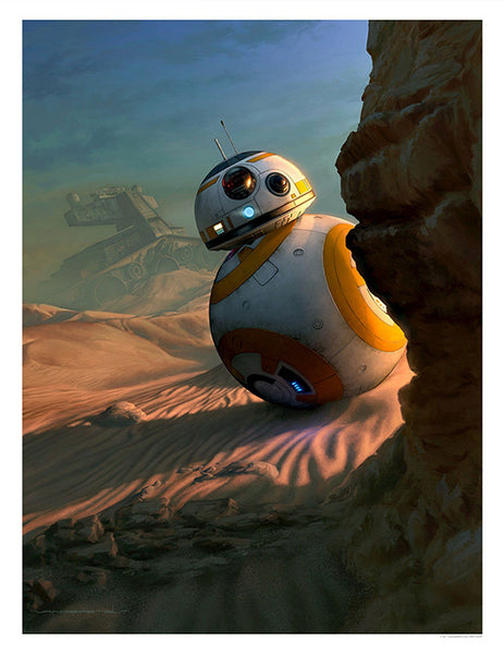 Star Wars The Force Awakens - Sunset Vigil by Jerry Vanderstelt; giclee art on paper