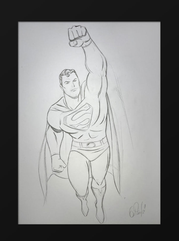 Original Superman Drawing - Pulse Gallery